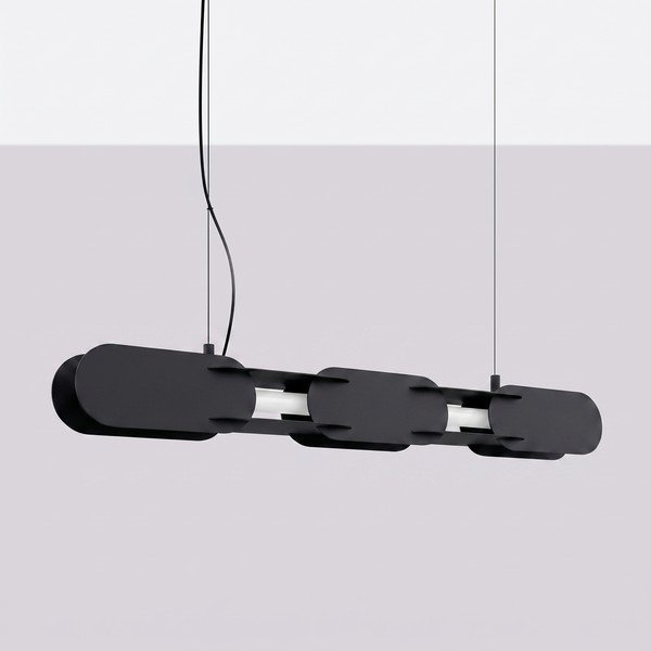 Lustră neagră LED din metal CHAIN – Thoro-image-4