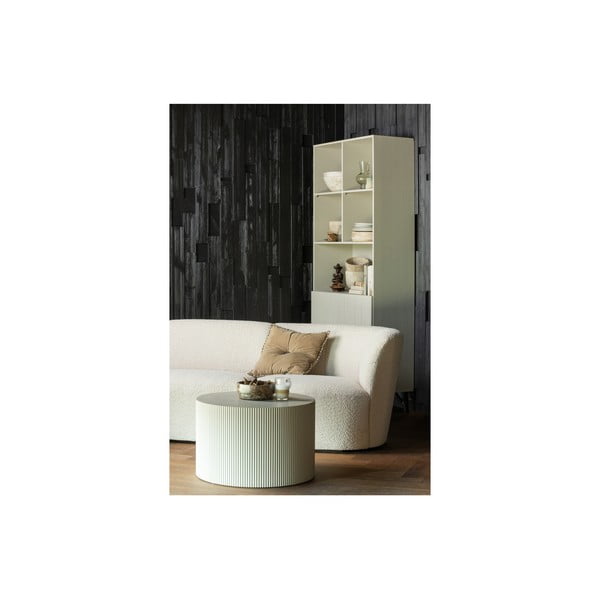 Bibliotecă crem din lemn de pin 90x200 cm Miller – WOOOD-image-4