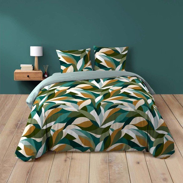 Lenjerie de pat din bumbac pentru pat dublu/extinsă cu 3 piese 240x220 cm Swan – douceur d'intérieur