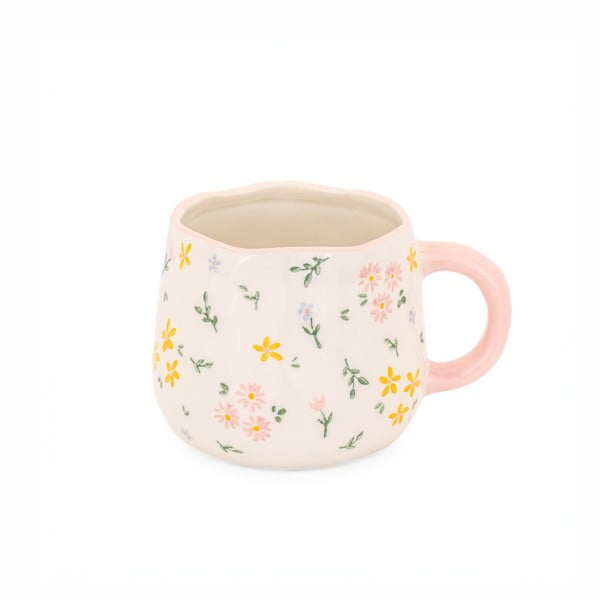 Cană crem din gresie 375 ml Ditsy – Sass & Belle