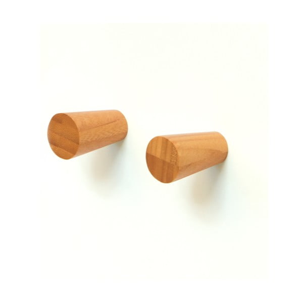 Set 2 agățători din bambus, Wireworks Mezza-image-1