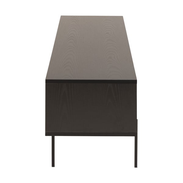 Comodă TV neagră cu aspect de lemn de frasin 180x44,5 cm Angus – Actona-image-4