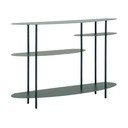 Masă consolă albastru-verde din metal 34x118 cm Saturn – Mauro Ferretti