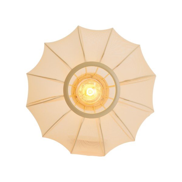 Plafonieră crem cu abajur textil ø 40 cm Plumalia – Light & Living-image-3