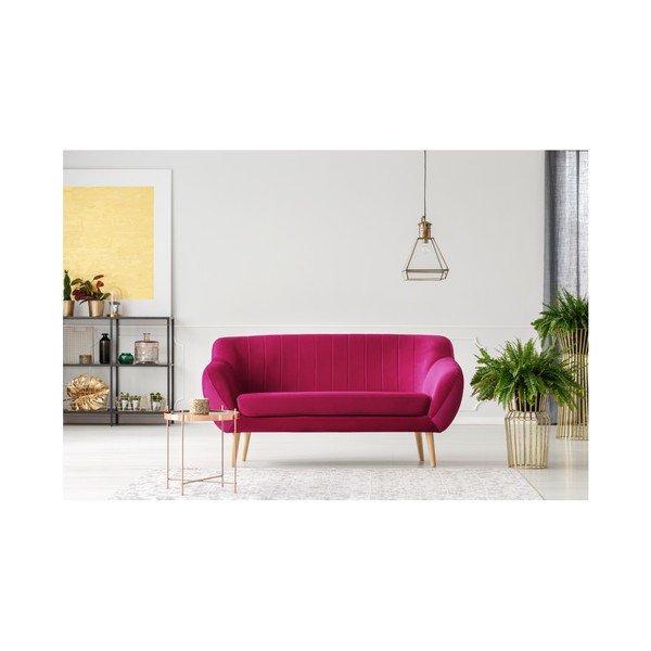 Canapea cu 2 locuri Mazzini Sofas BENITO, roz-image-4