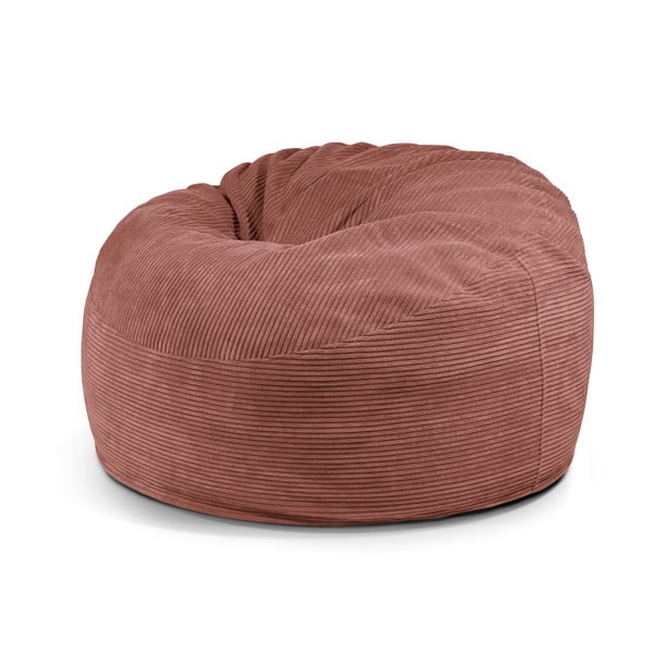 Fotoliu bean bag cărămiziu cu tapițerie din catifea reiată Om 110 – SLOWDOWN