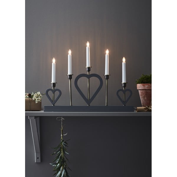 Decorațiune luminoasă de Crăciun gri Melissa – Markslöjd-image-1