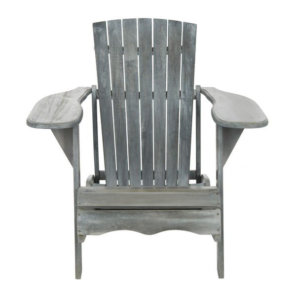 Fotoliu din lemn pentru exterior Safavieh Mopani Grey, gri-image-3