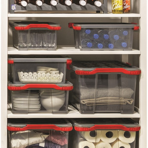 Cutie de depozitare din plastic cu capac Evo Total - Rotho-image-1