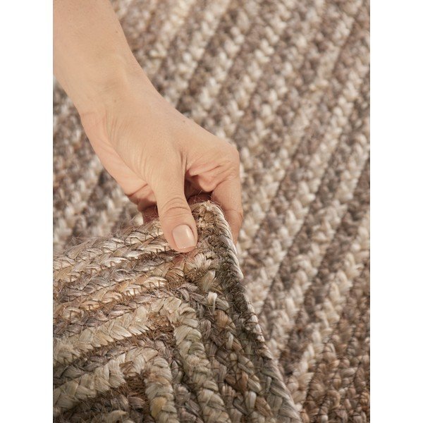 Covor tip traversă în culoare naturală deschisă/în culoare naturală închisă reversibil/țesut manual din iută 80x300 cm Juno – Hanse Home-image-4