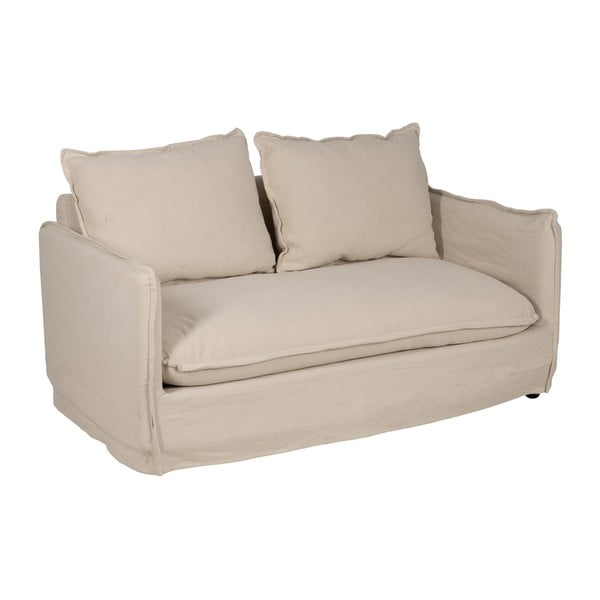 Canapea crem cu tapițerie din in 160 cm – Ixia-image-2