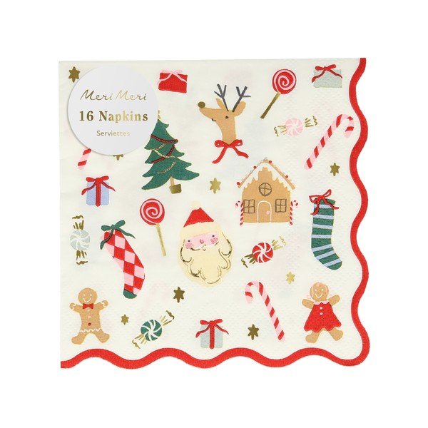 Șervețele 16 buc. din hârtie Jolly Christmas – Meri Meri-image-2