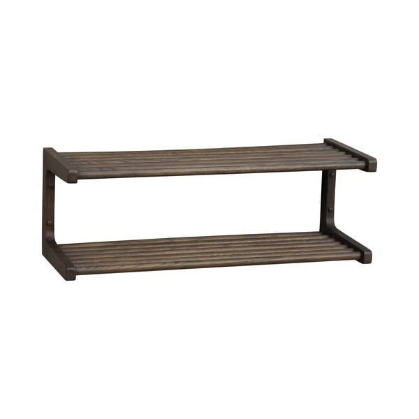 Pantofar maro închis suspendat din lemn masiv de stejar Inverness - Rowico