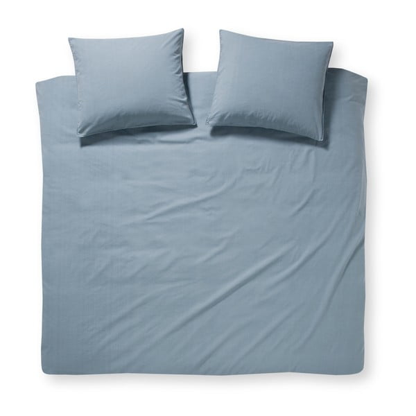 Lenjerie de pat din bumbac Damai Beat Denim, 200 x 260 cm, albastru