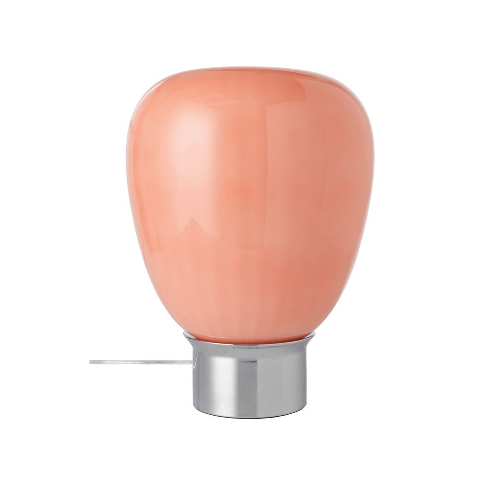 Veioză roz/argintiu-lucios din sticlă (înălțime 34 cm) Balloon – Ellos Home