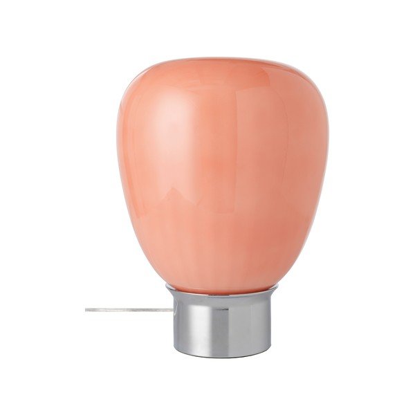 Veioză roz/argintiu-lucios din sticlă (înălțime 34 cm) Balloon – Ellos Home