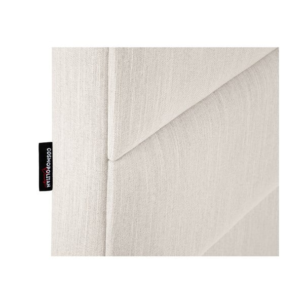 Tăblie de pat bej tapițată 160x120 cm NY - Cosmopolitan Design-image-4