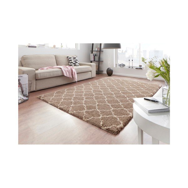 Covor Mint Rugs Grace Brown Cream, 80 x 150 cm, maro-image-1