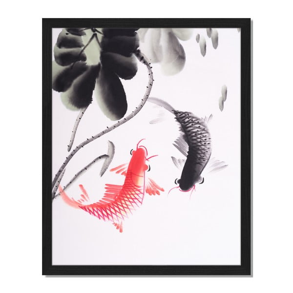 Tablou înrămat Liv Corday Asian Ying Yang, 40 x 50 cm
