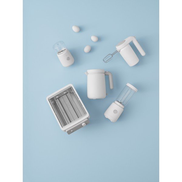 Aparat electric pentru spumă de lapte alb din plastic Foodie – RIG-TIG-image-2