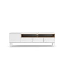 Comodă TV albă 156x48x48 cm Roomers – Tvilum