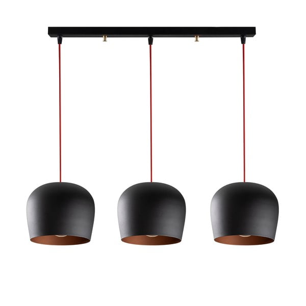 Lustră neagră cu abajur din metal Berceste – Opviq lights-image-4