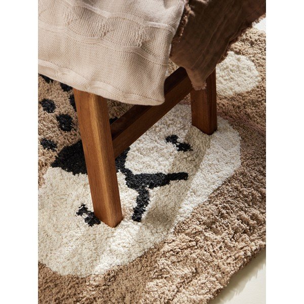 Covor pentru copii maro deschis lavabil/țesut manual din bumbac 93x120 cm Snuggle Bea – Hanse Home-image-3
