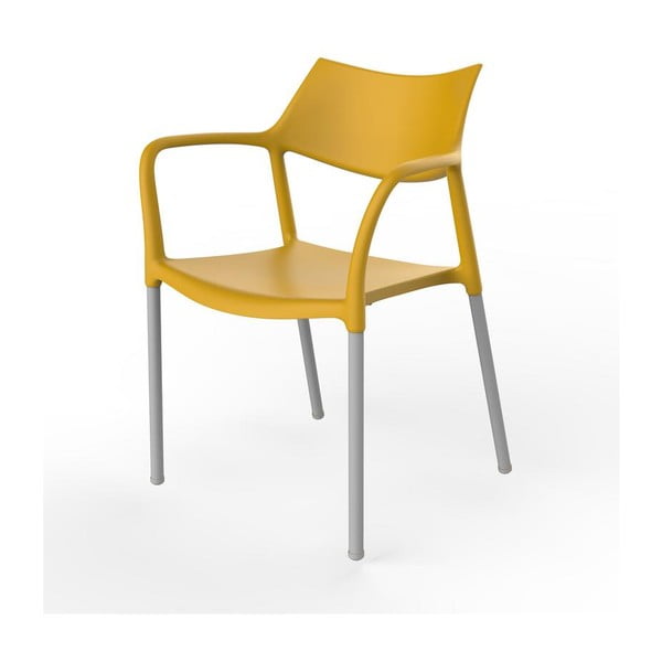 Set 2 scaune de grădină Resol Splash, galben