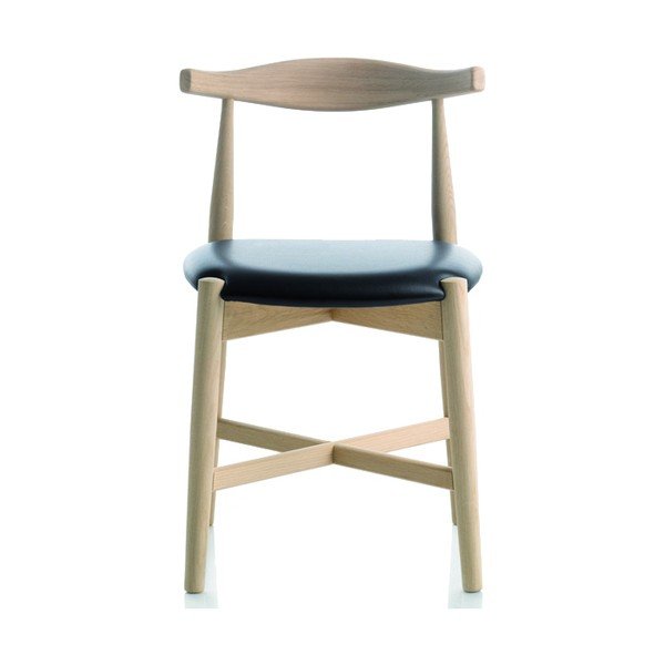 Scaun din lemn de stejar și piele Findahl by Hammel Dora, natural-negru-image-4