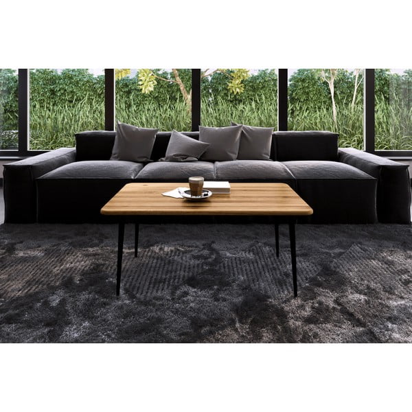 Măsuță de cafea din lemn de stejar 90x90 cm Kula – The Beds-image-4