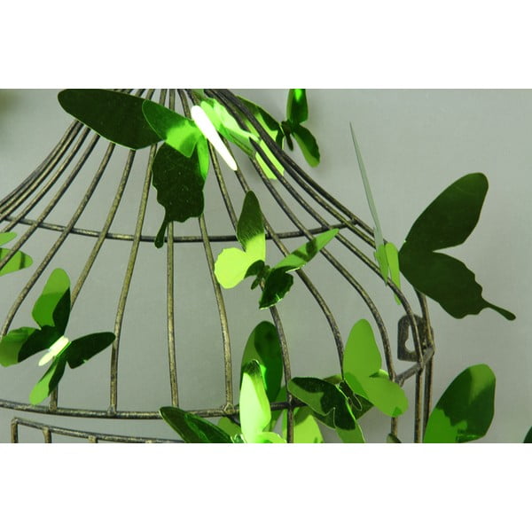 Set de 12 autocolante cu efect 3D Ambiance Butterflies Green-image-3
