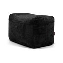 Fotoliu bean bag negru cu tapițerie din catifea reiată Plus 70 Lounge – SLOWDOWN