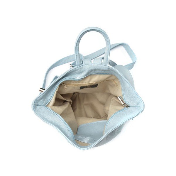 Rucsac din piele Anna Luchini Celeste, albastru-image-3