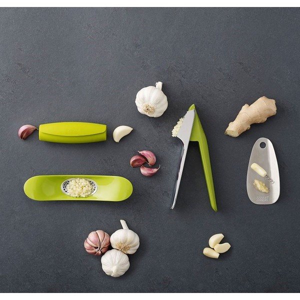 Zdrobitor pentru usturoi Joseph Joseph Garlic Rocker, verde-image-4
