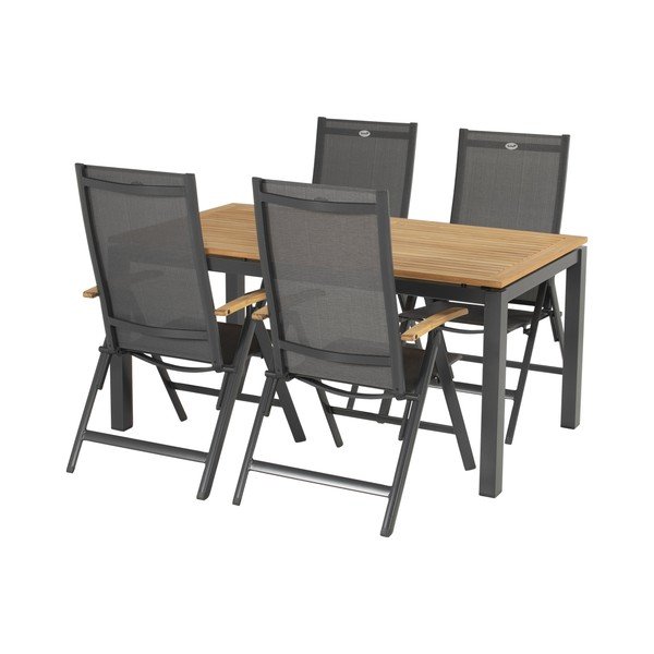 Fotoliu de grădină gri din metal Aruba - Hartman-image-2