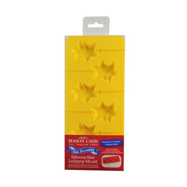 Formă din silicon pentru ciocolată Mason Cash Starry, galben-image-1