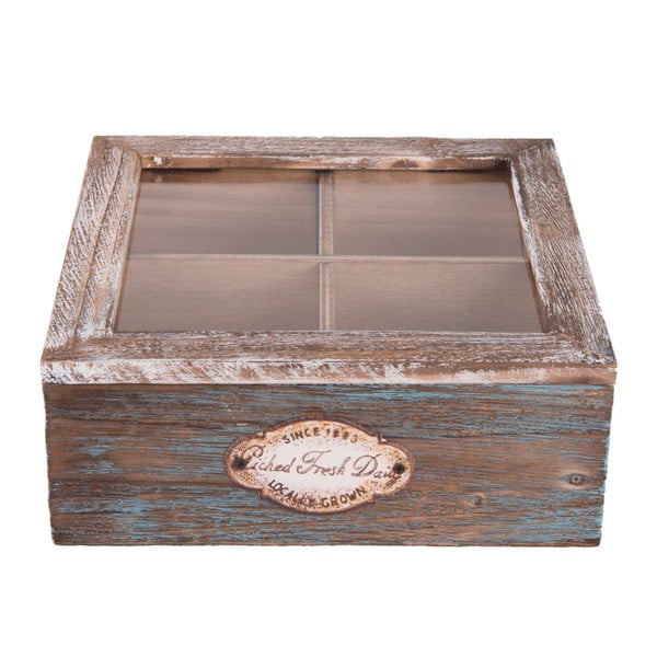 Cutie din lemn pentru pliculețe ceai Clayre & Eef Melico