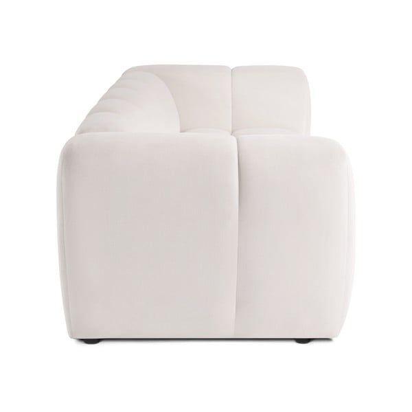 Canapea crem cu tapițerie din catifea 225 cm Cube – Bonami Selection-image-3