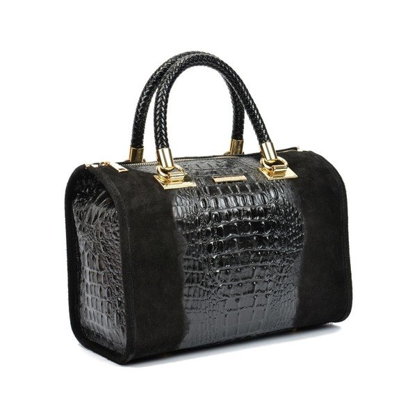 Geantă din piele Isabella Rhea Genevra, negru-image-4