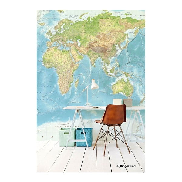Tapet vlies World Map, 280 x 372 cm