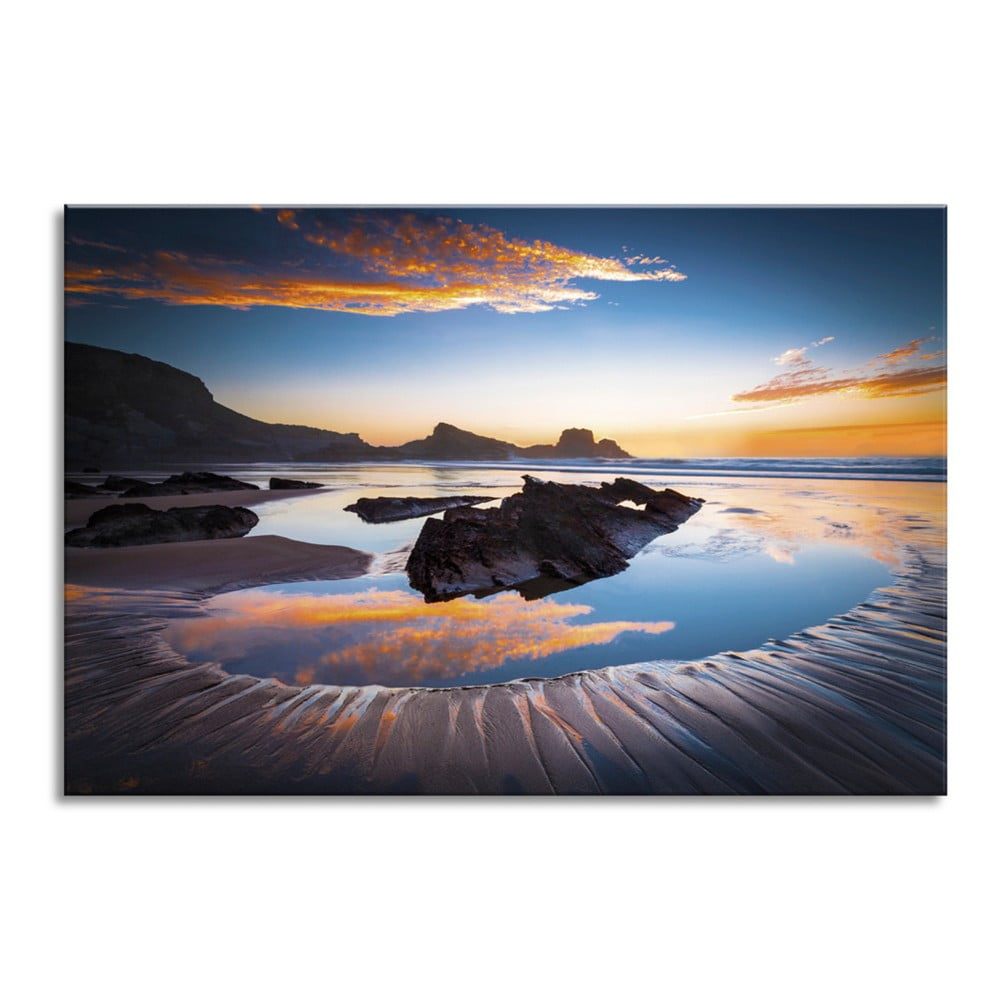 Tablou Styler Glasspik Views Ocean Sunset, 80 x 120 cm