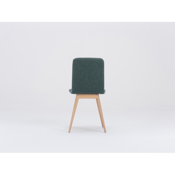 Scaun cu picioare din lemn de stejar Gazzda Ena, verde-image-4