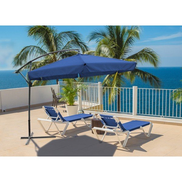 Umbrelă de soare albastră ø 300 cm – Garden Pleasure-image-1