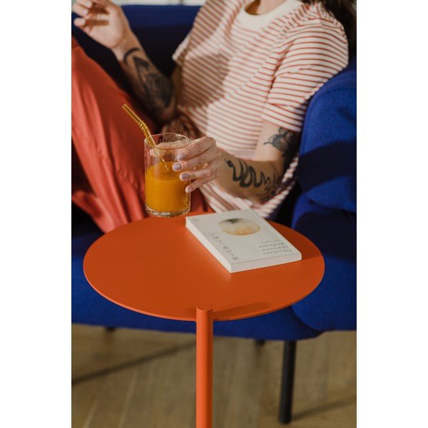 Măsuță auxiliară rotundă din oțel 41x40 cm Ande – noo.ma-image-4