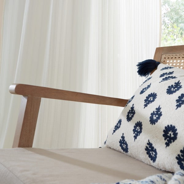 Perdea albă din bumbac 140x122 cm Zofia Broderie Anglaise – Pineapple Elephant-image-3