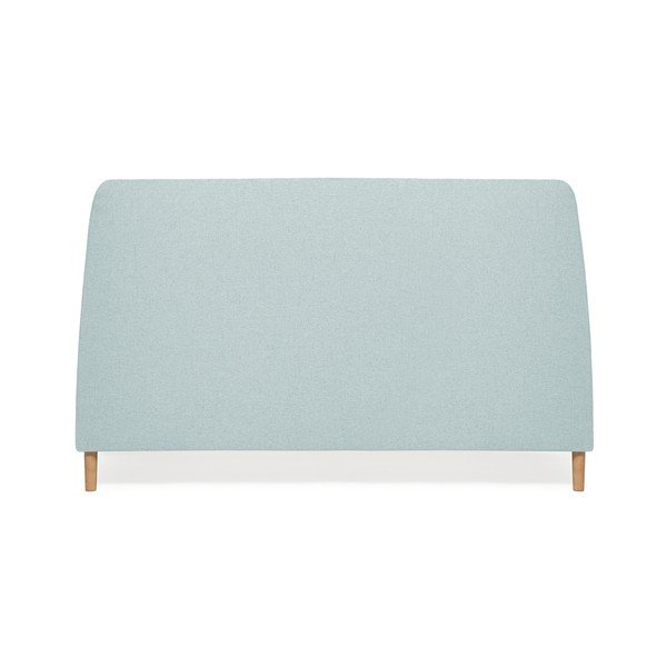 Pat cu picioare din lemn Vivonita Mae , 140 x 200 cm, turcoaz-image-4