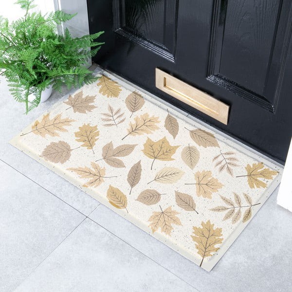 Covoraș de intrare 40x70 cm Autumn Neutral Leaves – Artsy Doormats-image-1