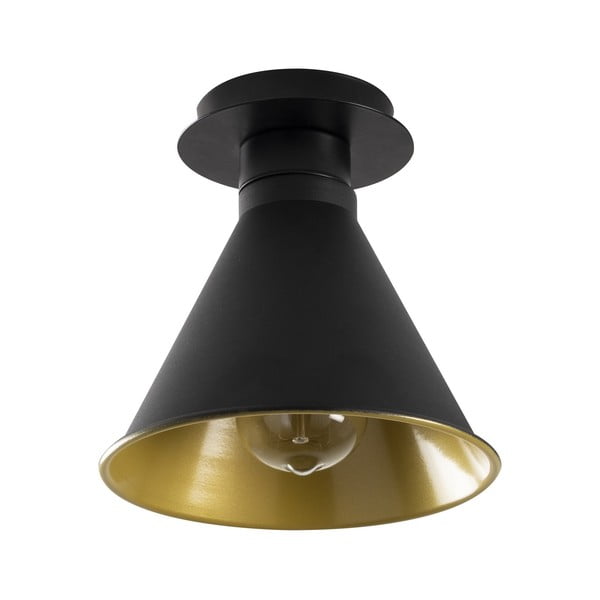 Plafonieră neagră/aurie cu abajur din metal ø 20 cm Tramino – Opviq lights-image-2