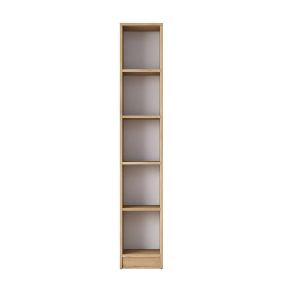 Bibliotecă cu aspect de lemn de nuc 30x170 cm Allen – Kalune Design