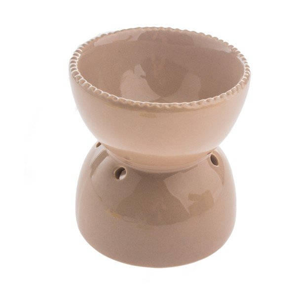Lampă aromaterapie din ceramică Dakls, înălțime 11,5 cm, bej